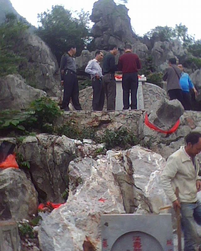 昨日亲临高手在桂林毛家村观音山点的凤凰地.有反馈